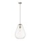 Z-Lite Ayra 1 Light Pendant, Brushed Nickel & Clear 488P12-BN - alternate 1